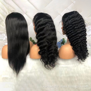 New Arrival Top Grade 13x6 Hd Transparent Lace Front Wig Wholesale 100% Cuticle Aligned Brazilian Human Hair Frontal Lace Wigs